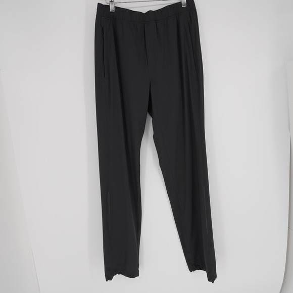 lululemon athletica Other - Lululemon Track Pants Mens M Black Nylon Spandex Relaxed Straight Activewear